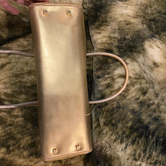 Gucci GG Monogram Gold Canvas Handbag GUC with COA ✨ - Picture 5 of 8